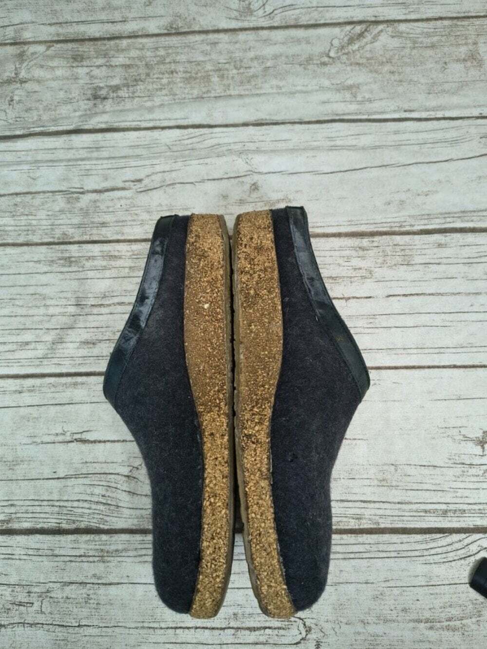 Haflinger Pure New Wool Felt Clogs Cork Sole Size 46 - Picture 5 of 6